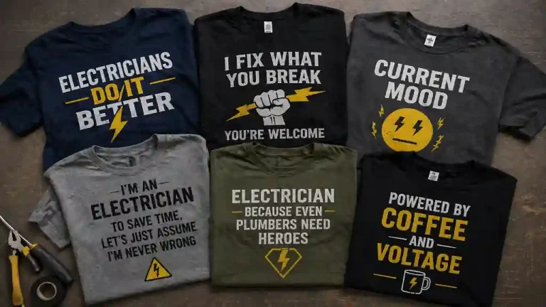 Funniest Electrician Shirts That Actually Make Sense on the Job