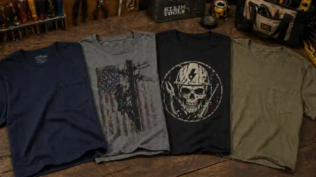 graphic workwear shirt showing overlap between work shirts and graphic shirts