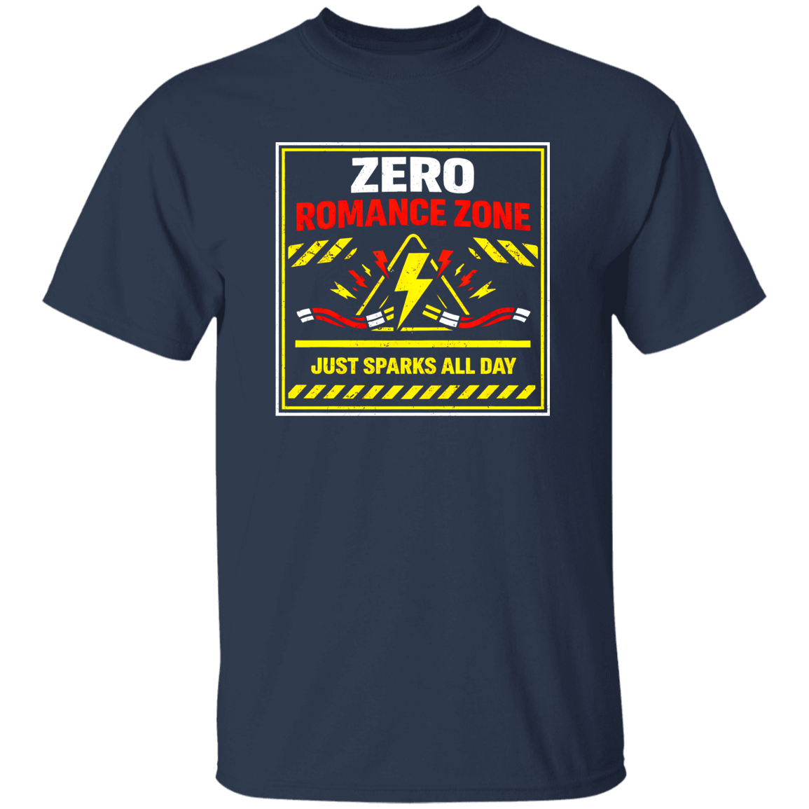 Electrician Shirt – Daily Sparks Zero Romance Zone | VoltShirts Electrician Shirt – Daily Sparks Zero Romance Zone - Image 5