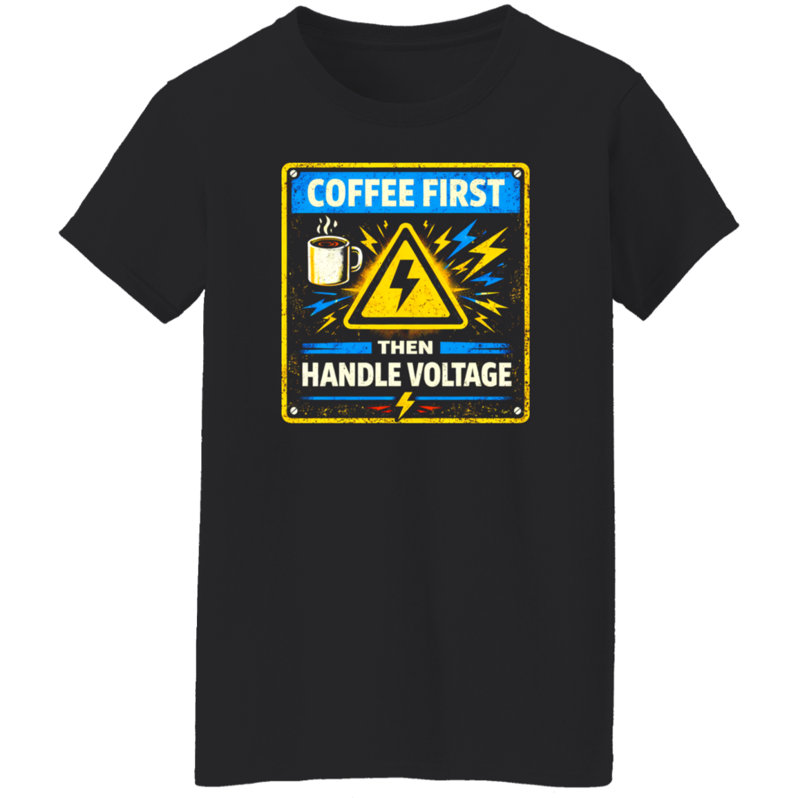 Funny Electrician Shirt – Coffee First Then Handle Voltage | VoltShirts Funny Electrician Shirt – Coffee First Then Handle Voltage - Image 7