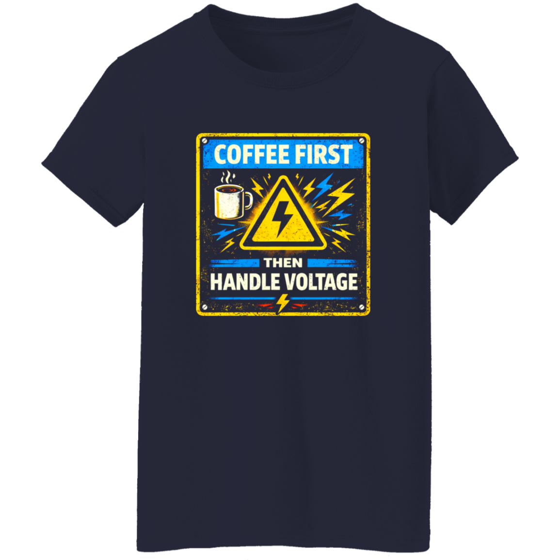 Funny Electrician Shirt – Coffee First Then Handle Voltage | VoltShirts Funny Electrician Shirt – Coffee First Then Handle Voltage - Image 9