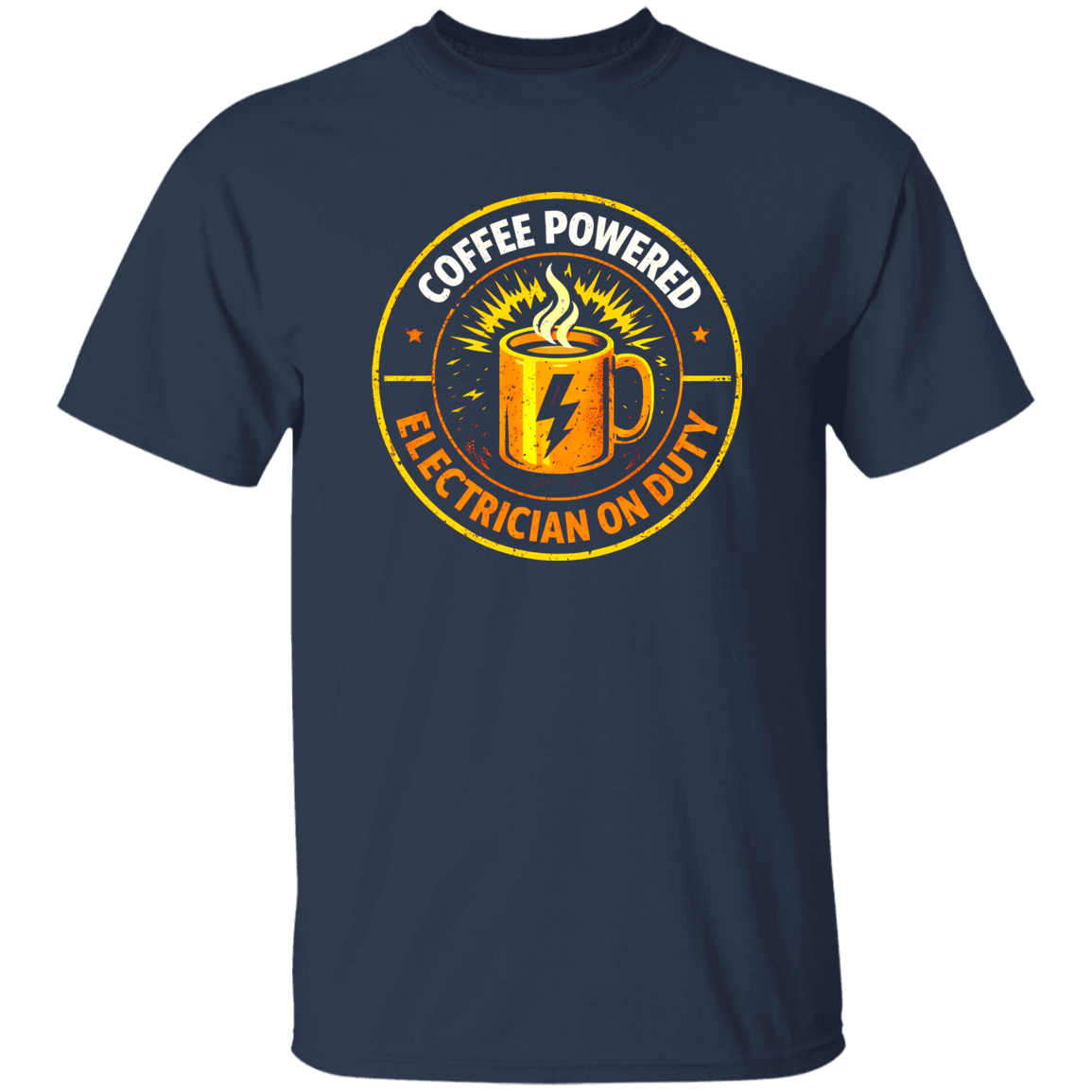 Funny Electrician Shirt – Coffee Powered Electrician On Duty | VoltShirts Funny Electrician Shirt – Coffee Powered Electrician On Duty - Image 5