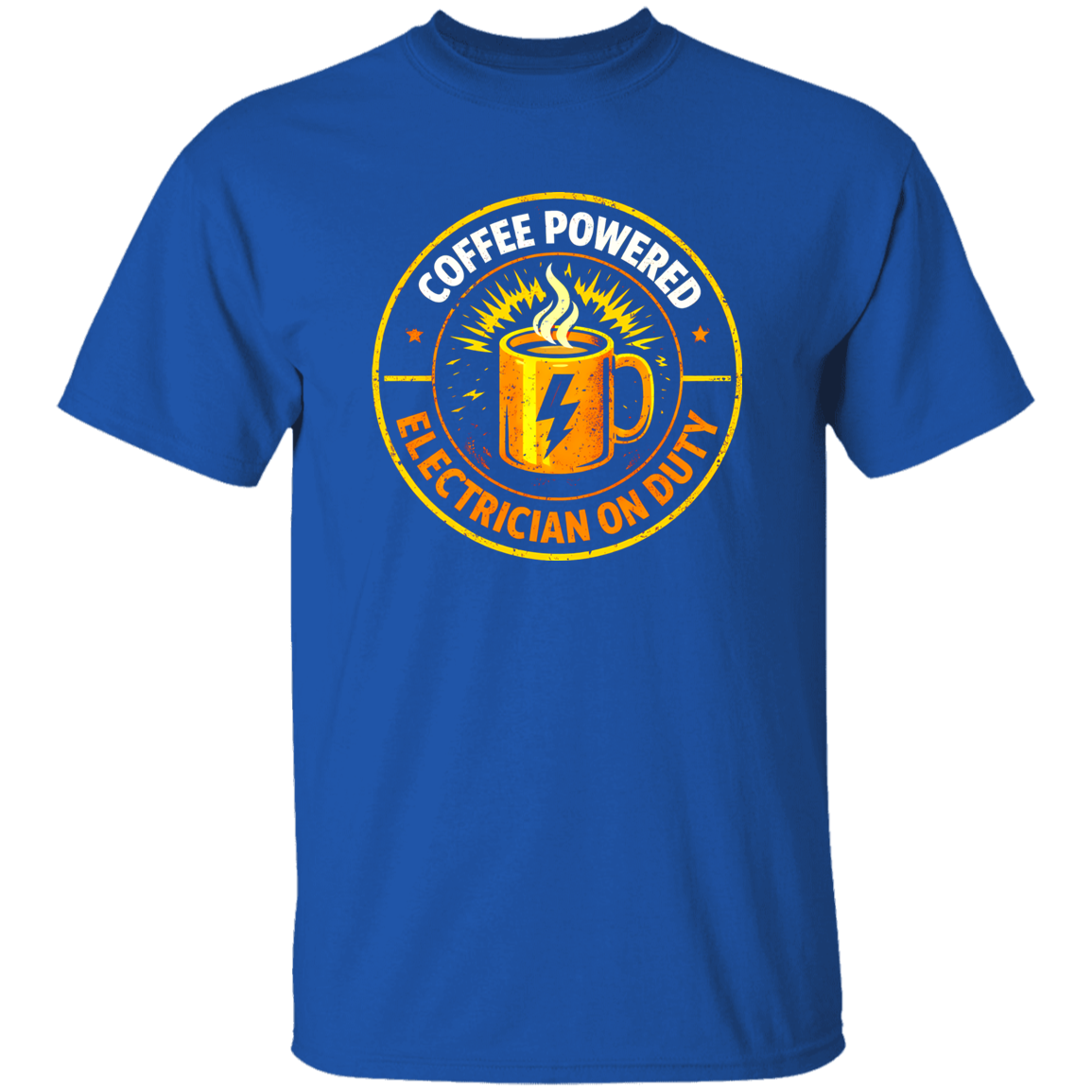 Funny Electrician Shirt – Coffee Powered Electrician On Duty | VoltShirts Funny Electrician Shirt – Coffee Powered Electrician On Duty - Image 6