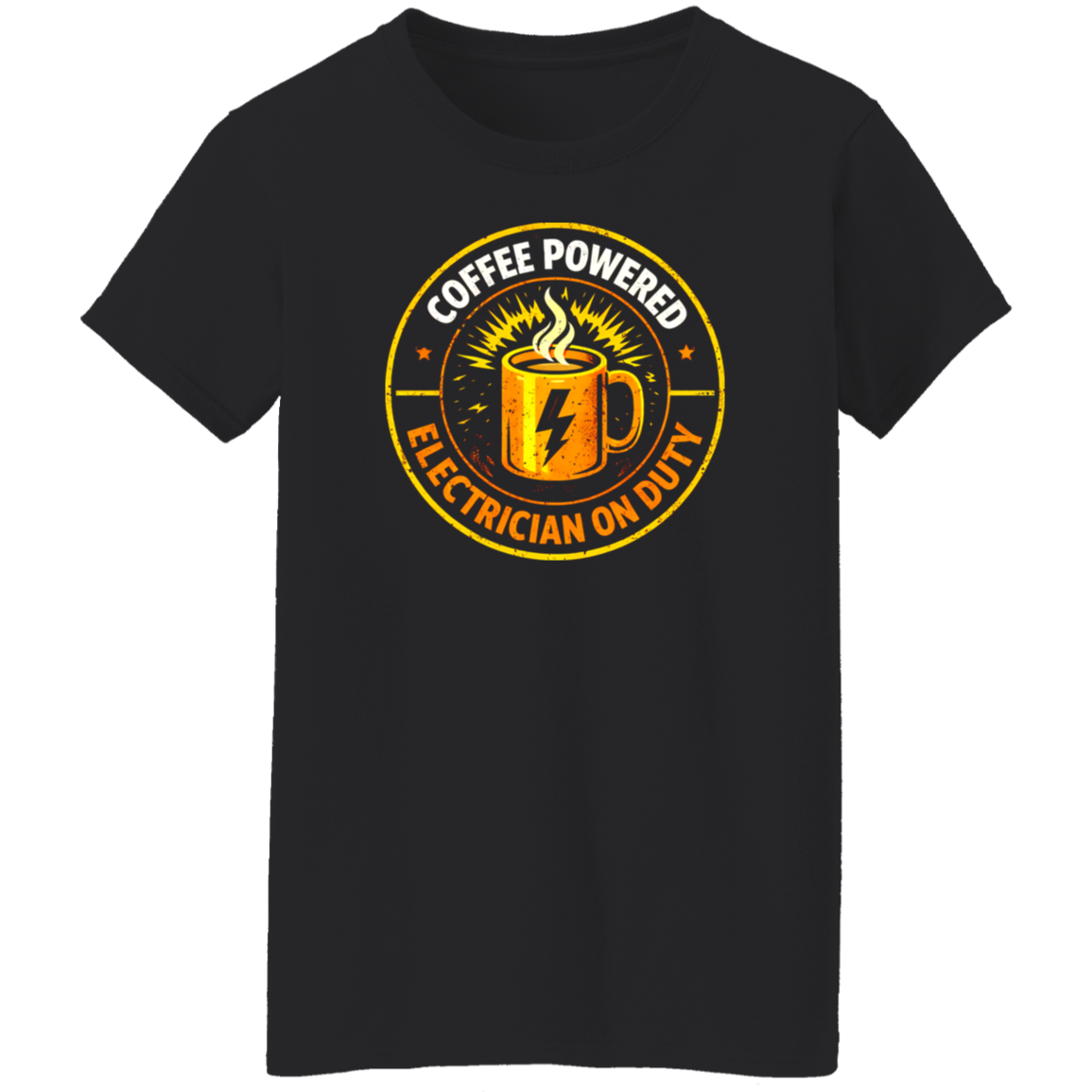 Funny Electrician Shirt – Coffee Powered Electrician On Duty | VoltShirts Funny Electrician Shirt – Coffee Powered Electrician On Duty - Image 7