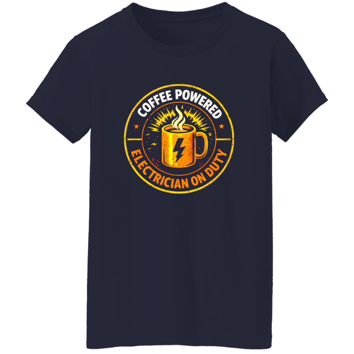Funny Electrician Shirt – Coffee Powered Electrician On Duty | VoltShirts Funny Electrician Shirt – Coffee Powered Electrician On Duty - Image 9