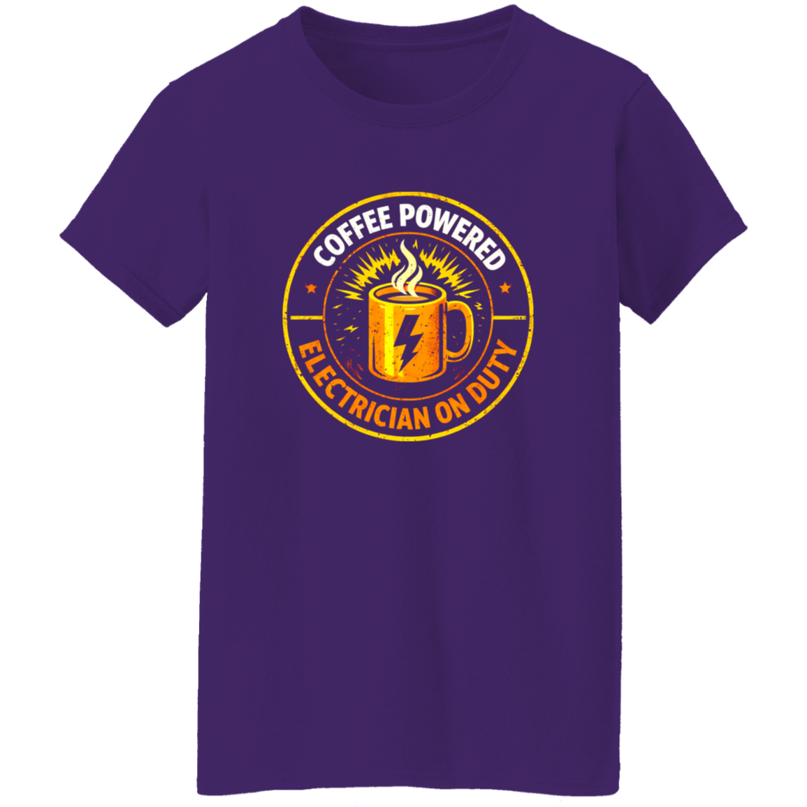 Funny Electrician Shirt – Coffee Powered Electrician On Duty | VoltShirts Funny Electrician Shirt – Coffee Powered Electrician On Duty - Image 10