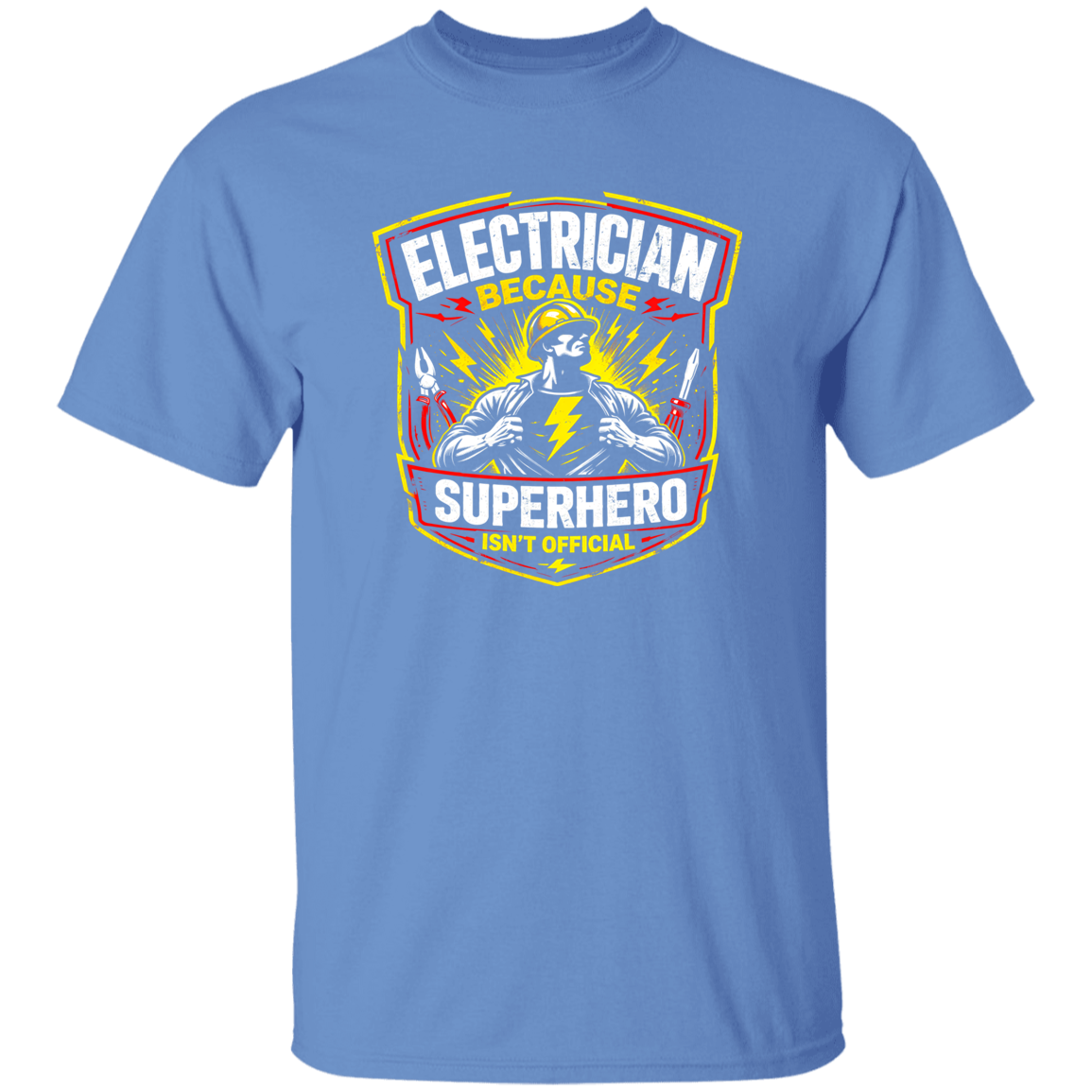 Funny Electrician Shirt – Electrician Because Superhero Isn’t Official | VoltShirts Funny Electrician Shirt – Electrician Because Superhero Isn’t Official - Image 4