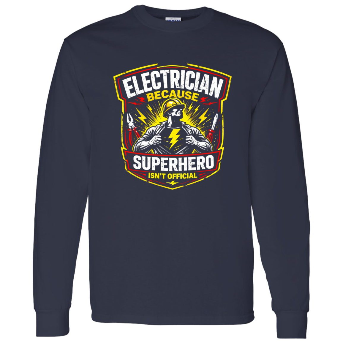Funny Electrician Shirt – Electrician Because Superhero Isn’t Official | VoltShirts Funny Electrician Shirt – Electrician Because Superhero Isn’t Official - Image 12