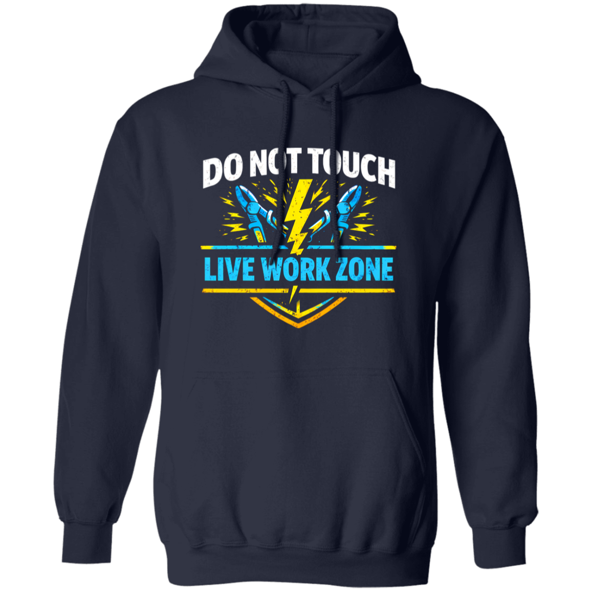 Funny Electrician Shirt – Do Not Touch Live Work Zone | VoltShirts Funny Electrician Shirt – Do Not Touch Live Work Zone - Image 2