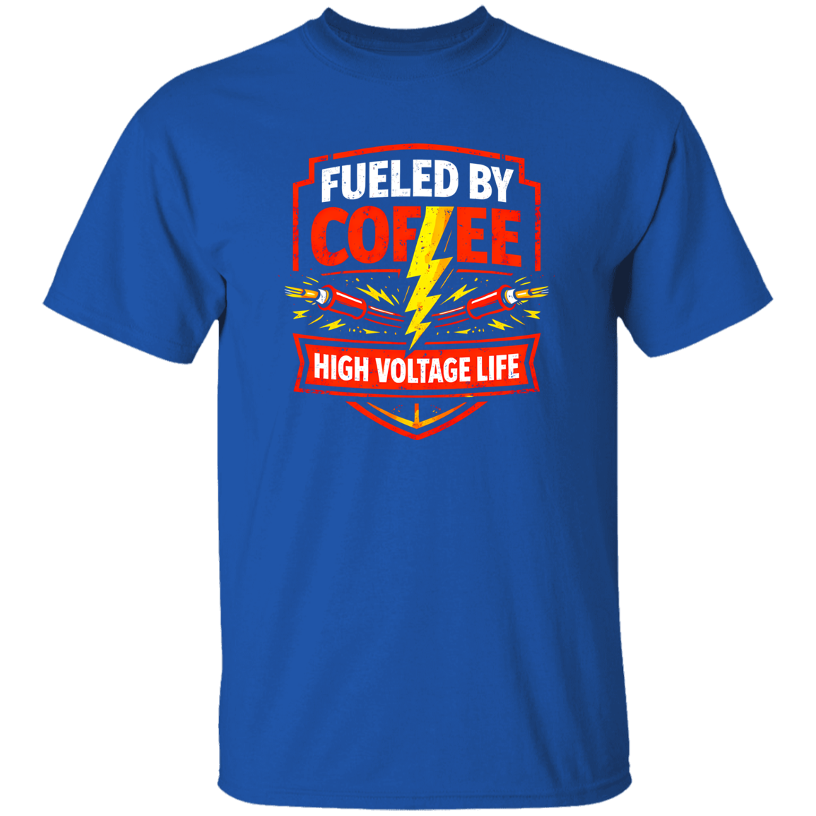 Funny Electrician Shirt – Fueled By Coffee High Voltage Life | VoltShirts Funny Electrician Shirt – Fueled By Coffee High Voltage Life - Image 6