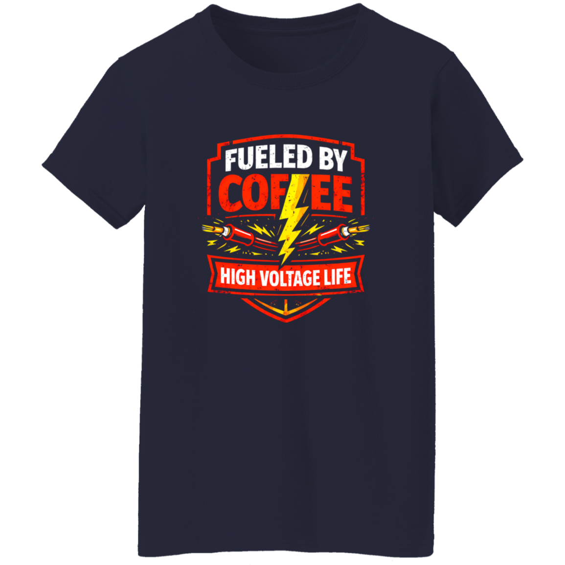 Funny Electrician Shirt – Fueled By Coffee High Voltage Life | VoltShirts Funny Electrician Shirt – Fueled By Coffee High Voltage Life - Image 9