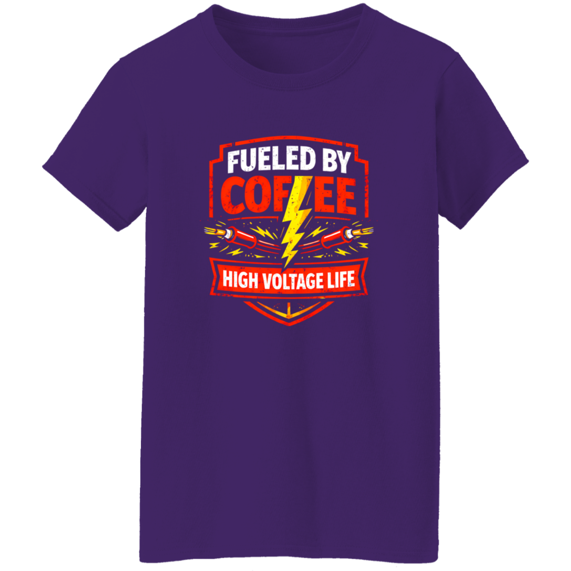 Funny Electrician Shirt – Fueled By Coffee High Voltage Life | VoltShirts Funny Electrician Shirt – Fueled By Coffee High Voltage Life - Image 10