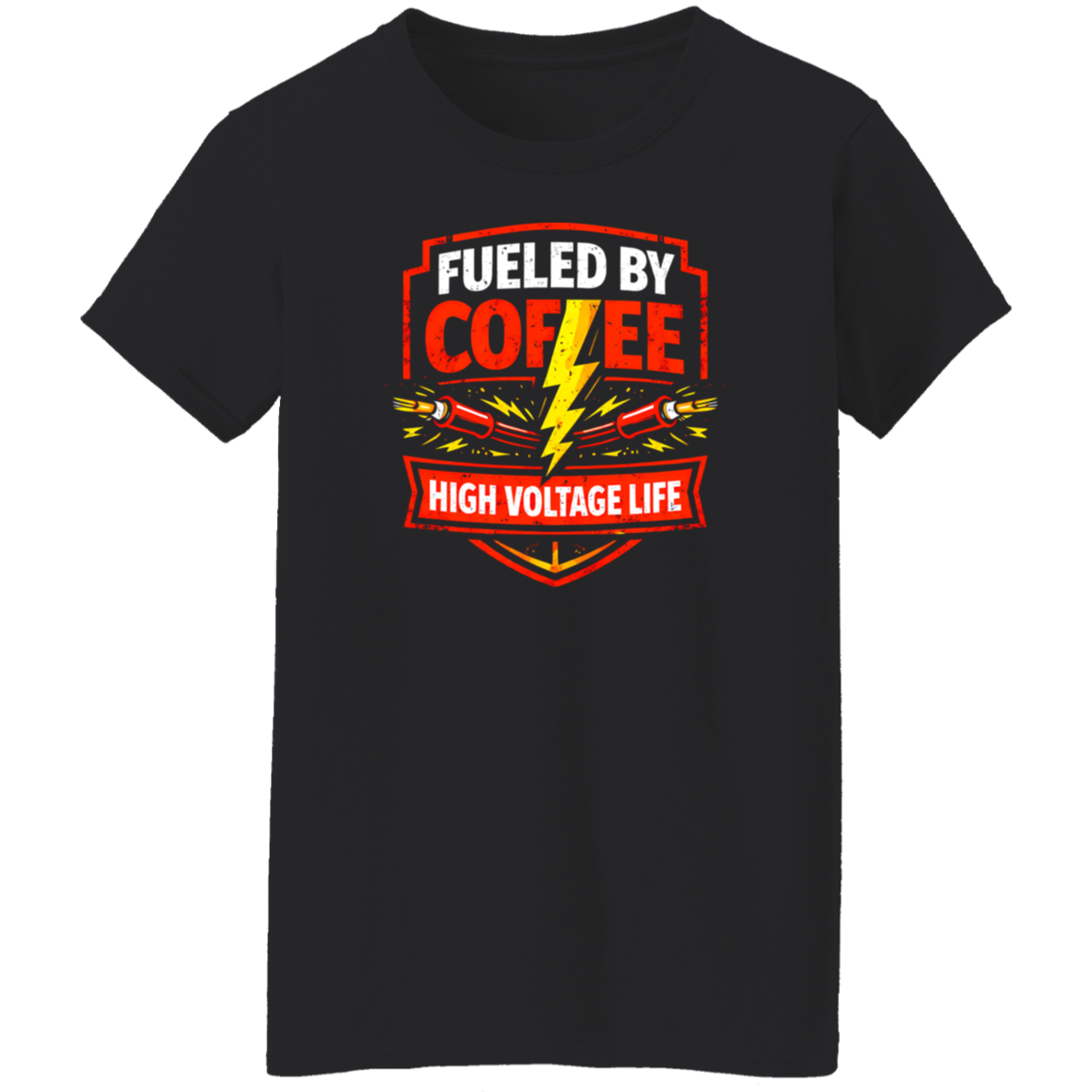 Funny Electrician Shirt – Fueled By Coffee High Voltage Life | VoltShirts Funny Electrician Shirt – Fueled By Coffee High Voltage Life - Image 7