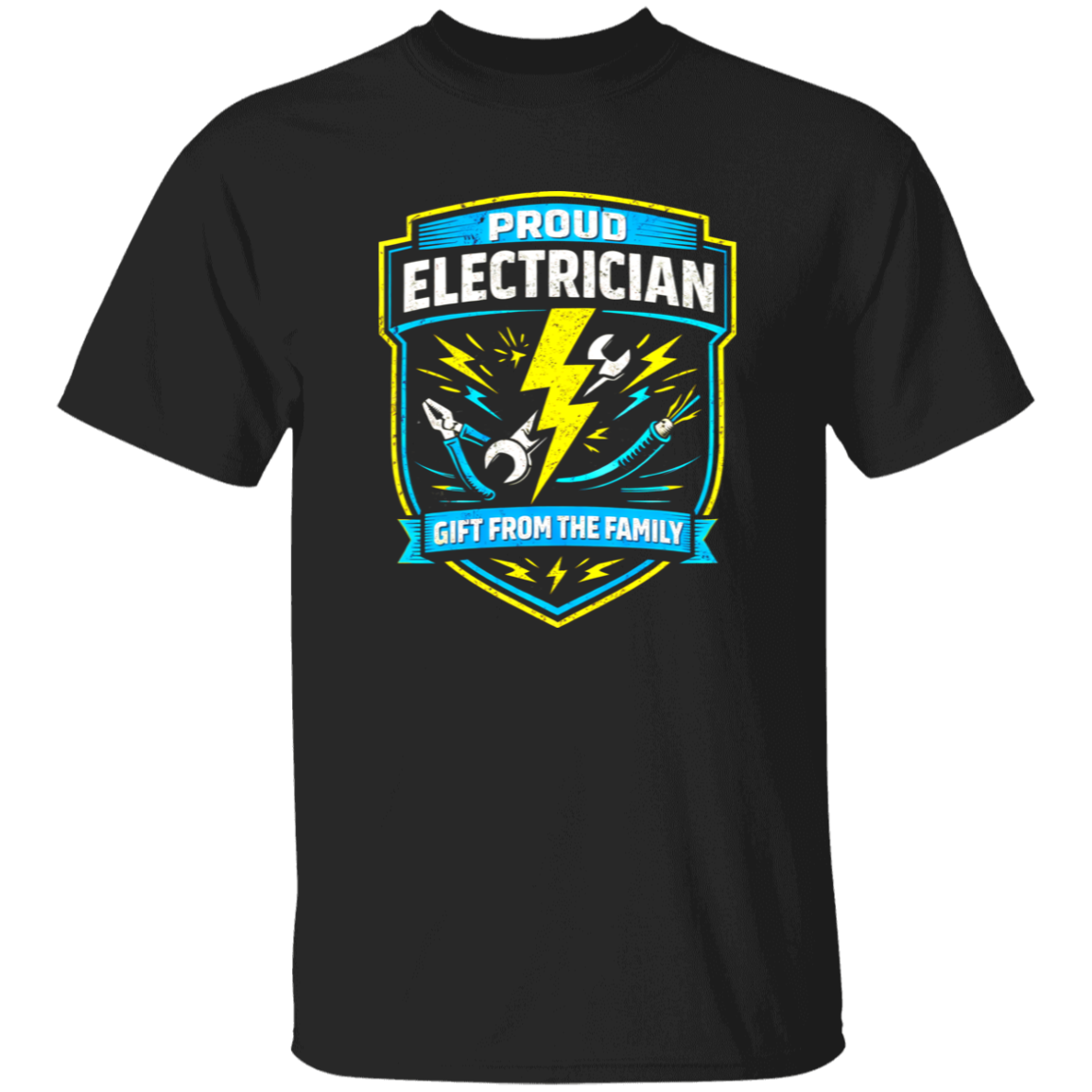 Electrician Gift Shirt – Proud Electrician Gift From The Family | VoltShirts Electrician Gift Shirt – Proud Electrician Gift From The Family