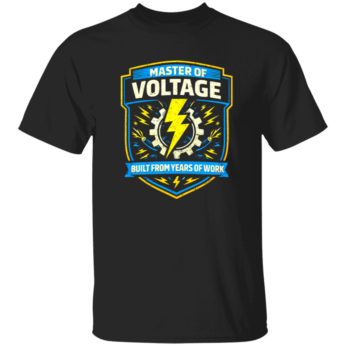 Electrician Gift Shirt – Master Of Voltage Built From Years Of Work | VoltShirts Electrician Gift Shirt – Master Of Voltage Built From Years Of Work