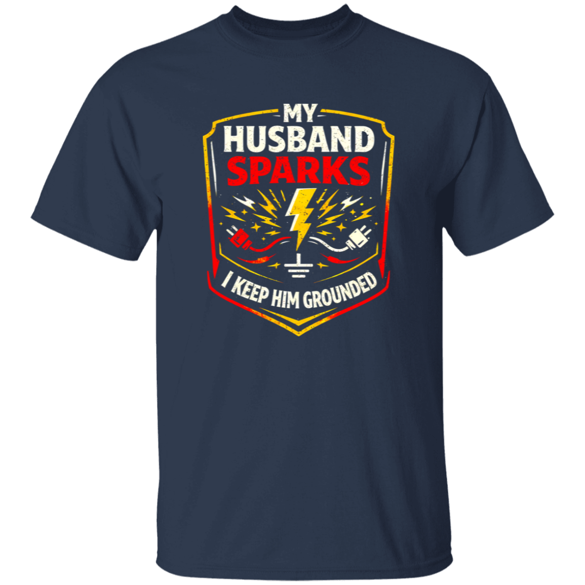 Funny Electrician Wife Shirt – My Husband Sparks I Keep Him | VoltShirts Funny Electrician Wife Shirt – My Husband Sparks I Keep Him - Image 5