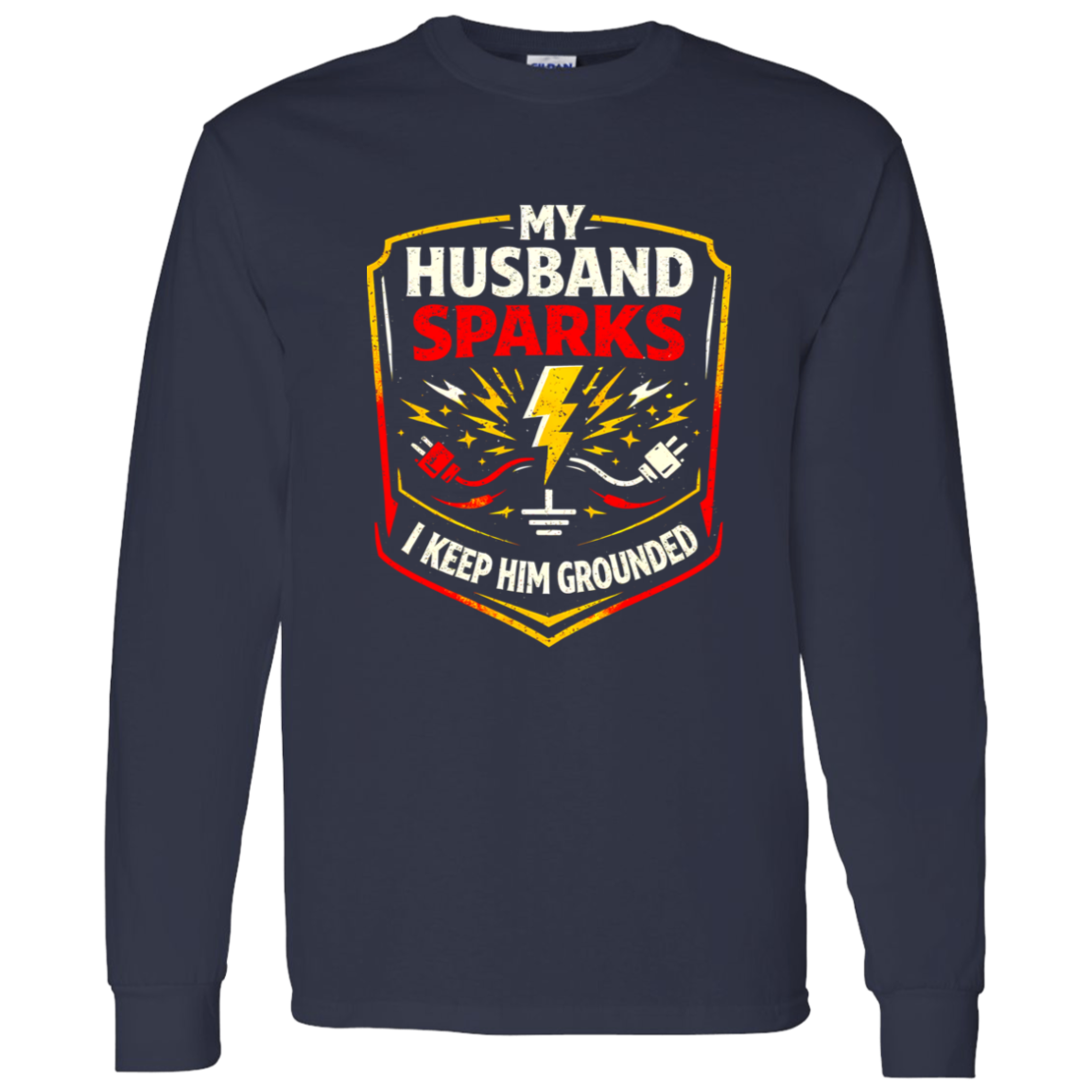 Funny Electrician Wife Shirt – My Husband Sparks I Keep Him | VoltShirts Funny Electrician Wife Shirt – My Husband Sparks I Keep Him - Image 12