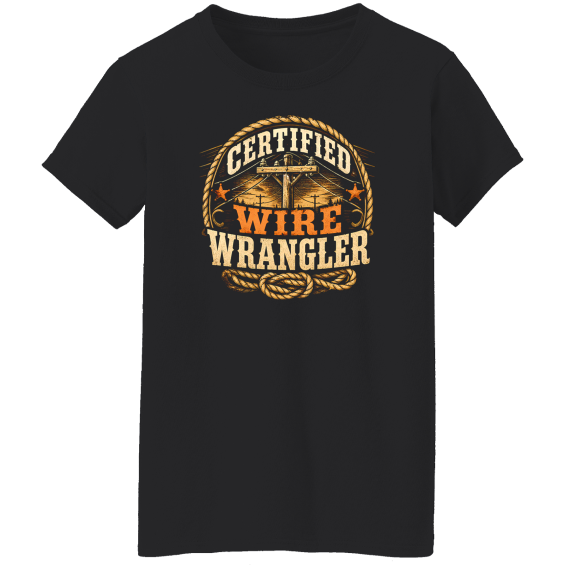 Certified Wire Wrangler | VoltShirts Certified Wire Wrangler - Image 7