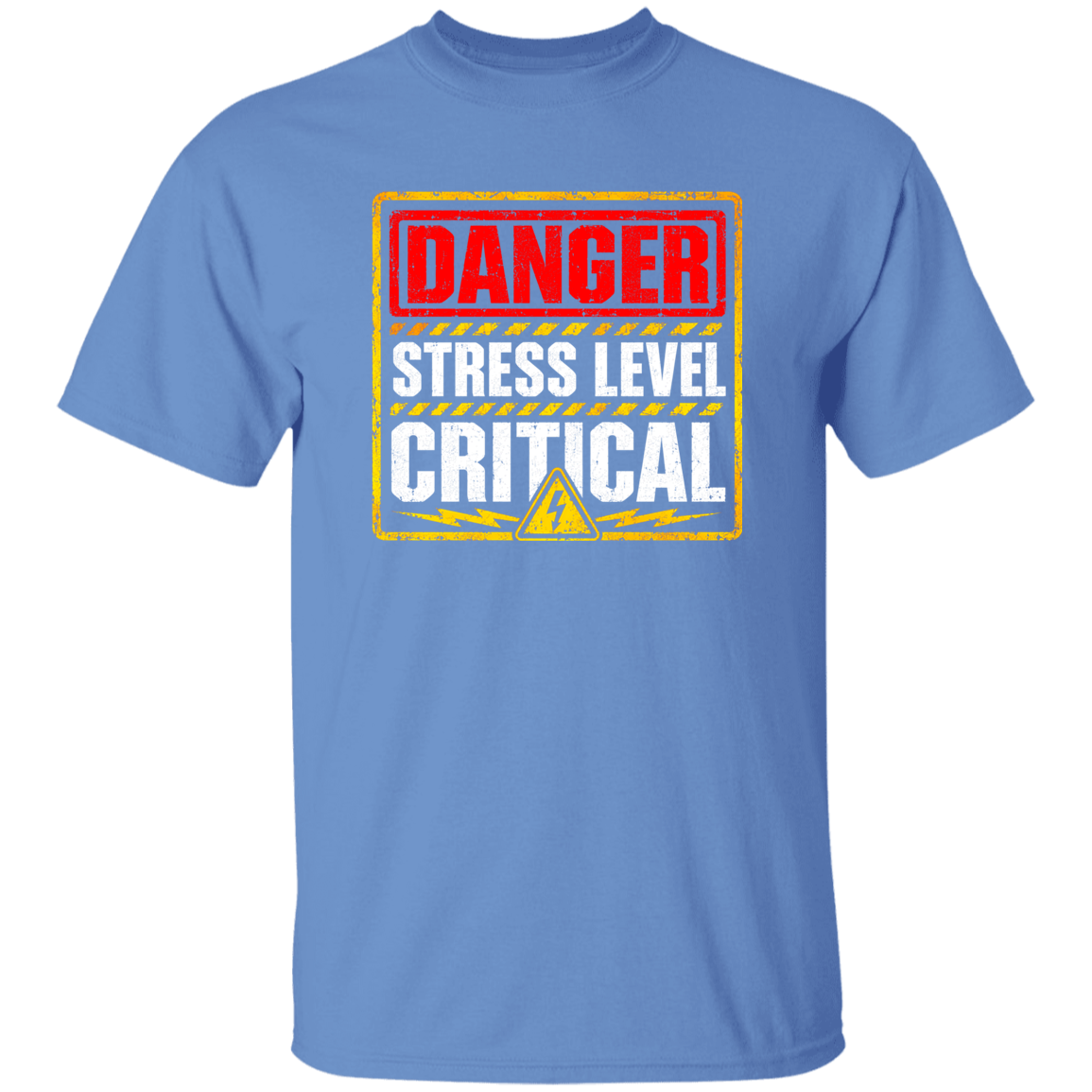 Danger Warning Shirt – Danger Stress Level Critical Warning Graphic | VoltShirts Danger Warning Shirt – Danger Stress Level Critical Warning Graphic - Image 3