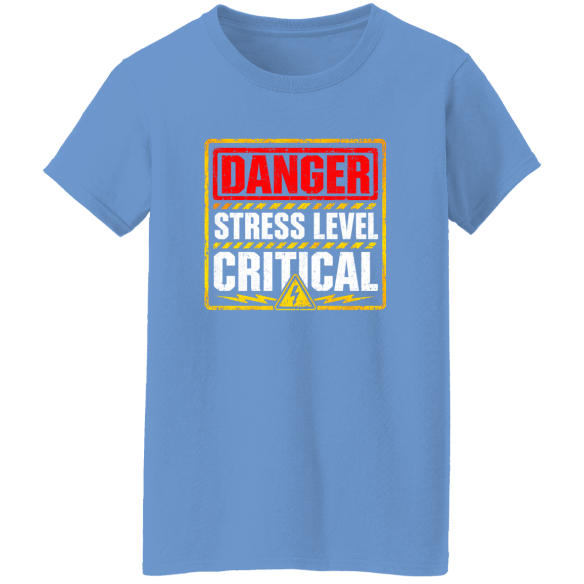Danger Warning Shirt – Danger Stress Level Critical Warning Graphic | VoltShirts Danger Warning Shirt – Danger Stress Level Critical Warning Graphic - Image 7