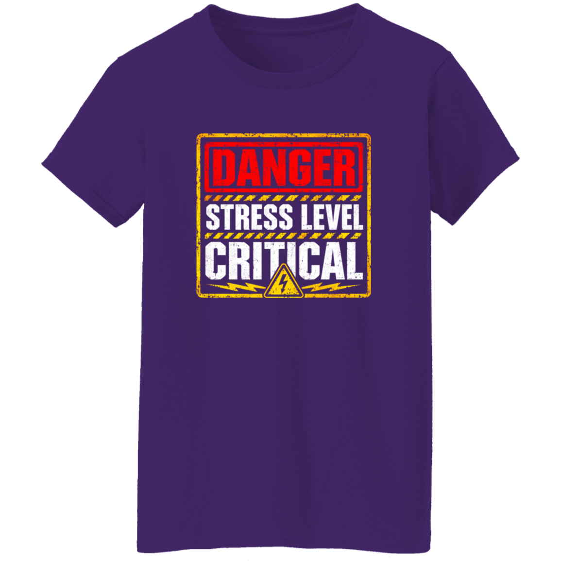 Danger Warning Shirt – Danger Stress Level Critical Warning Graphic | VoltShirts Danger Warning Shirt – Danger Stress Level Critical Warning Graphic - Image 10