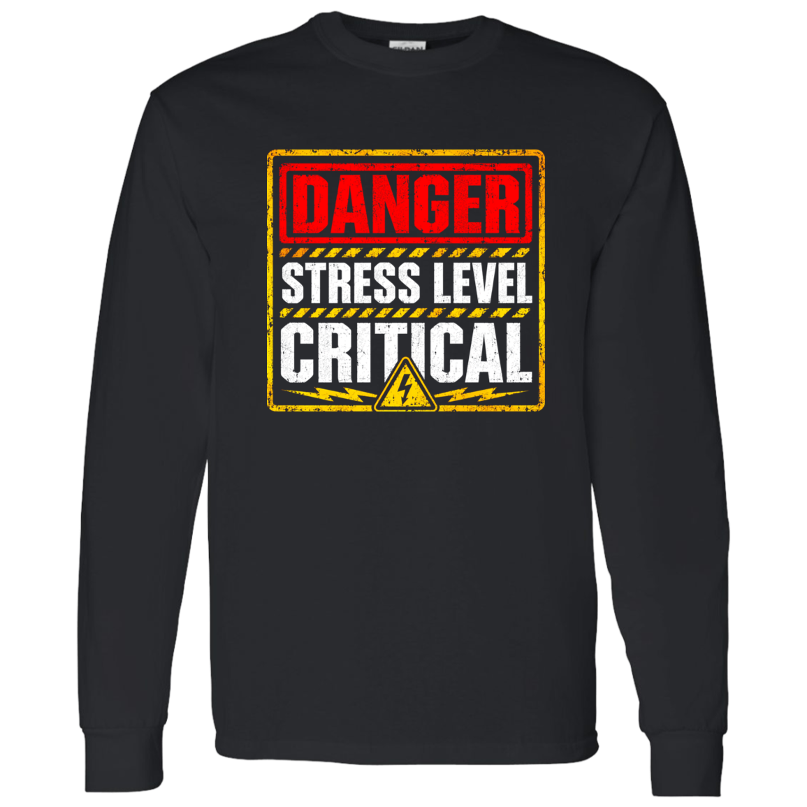 Danger Warning Shirt – Danger Stress Level Critical Warning Graphic | VoltShirts Danger Warning Shirt – Danger Stress Level Critical Warning Graphic - Image 11