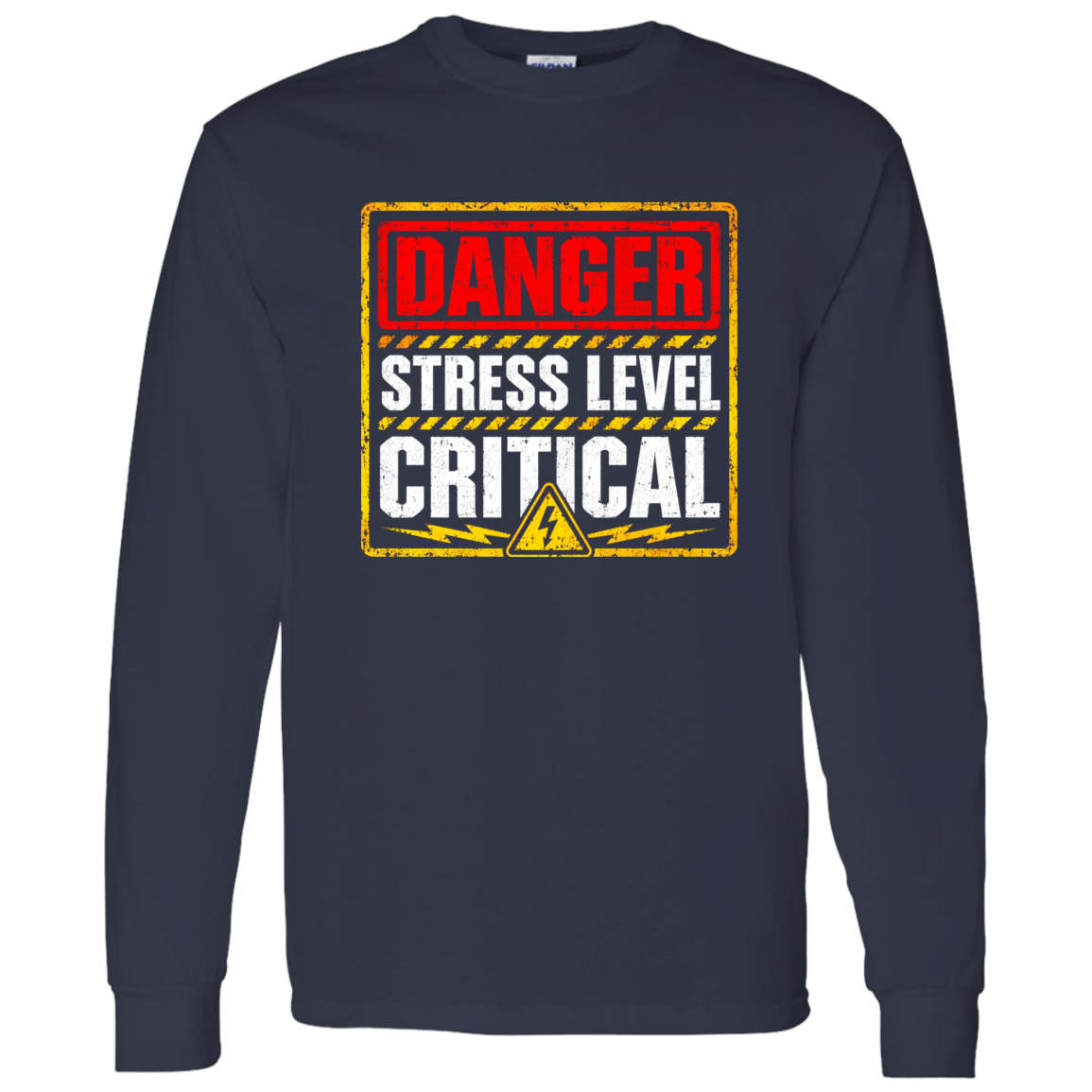 Danger Warning Shirt – Danger Stress Level Critical Warning Graphic | VoltShirts Danger Warning Shirt – Danger Stress Level Critical Warning Graphic - Image 12