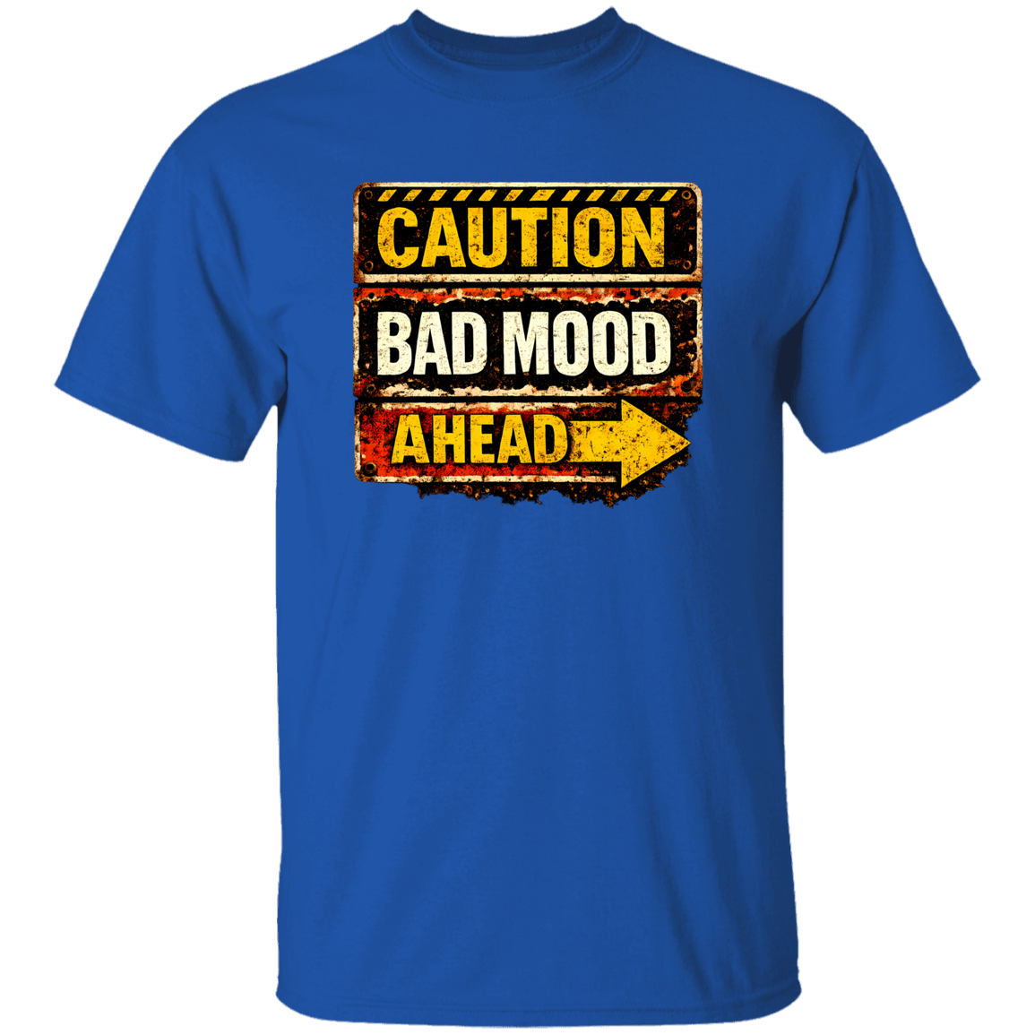 Danger Warning Shirt – Caution Bad Mood Ahead Warning Graphic | VoltShirts Danger Warning Shirt – Caution Bad Mood Ahead Warning Graphic - Image 5