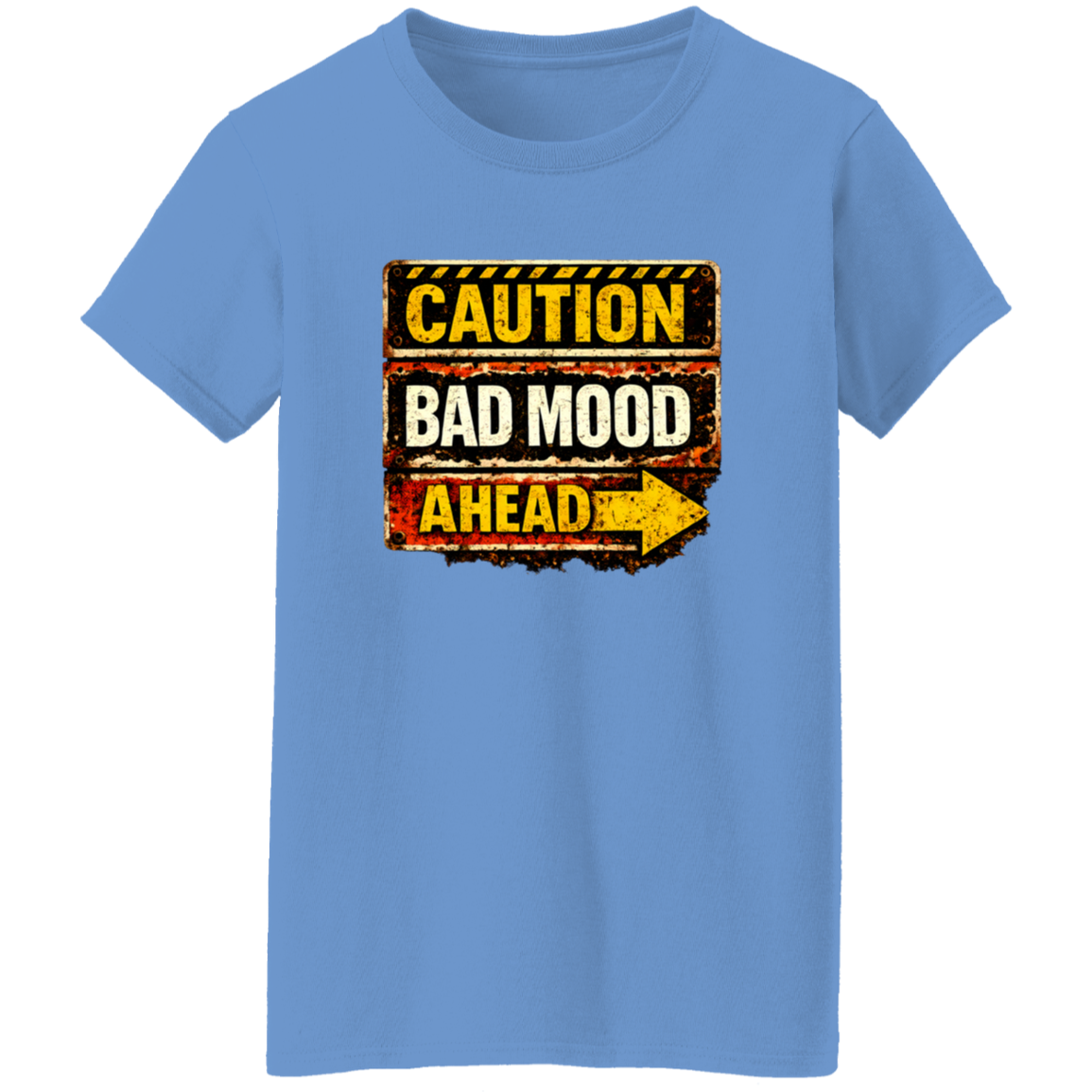Danger Warning Shirt – Caution Bad Mood Ahead Warning Graphic | VoltShirts Danger Warning Shirt – Caution Bad Mood Ahead Warning Graphic - Image 8