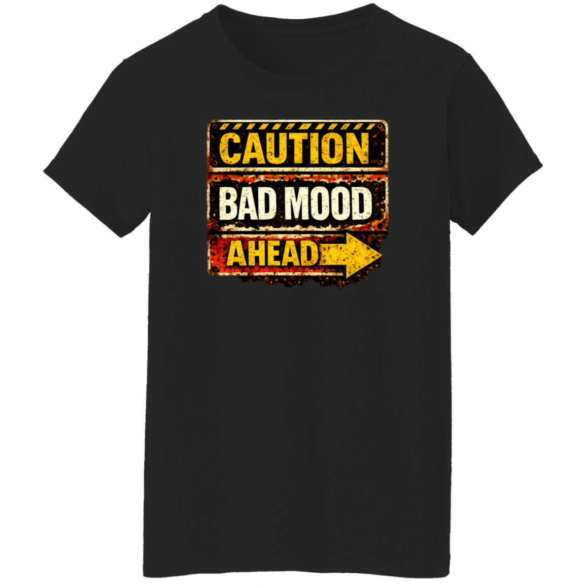 Danger Warning Shirt – Caution Bad Mood Ahead Warning Graphic | VoltShirts Danger Warning Shirt – Caution Bad Mood Ahead Warning Graphic - Image 9
