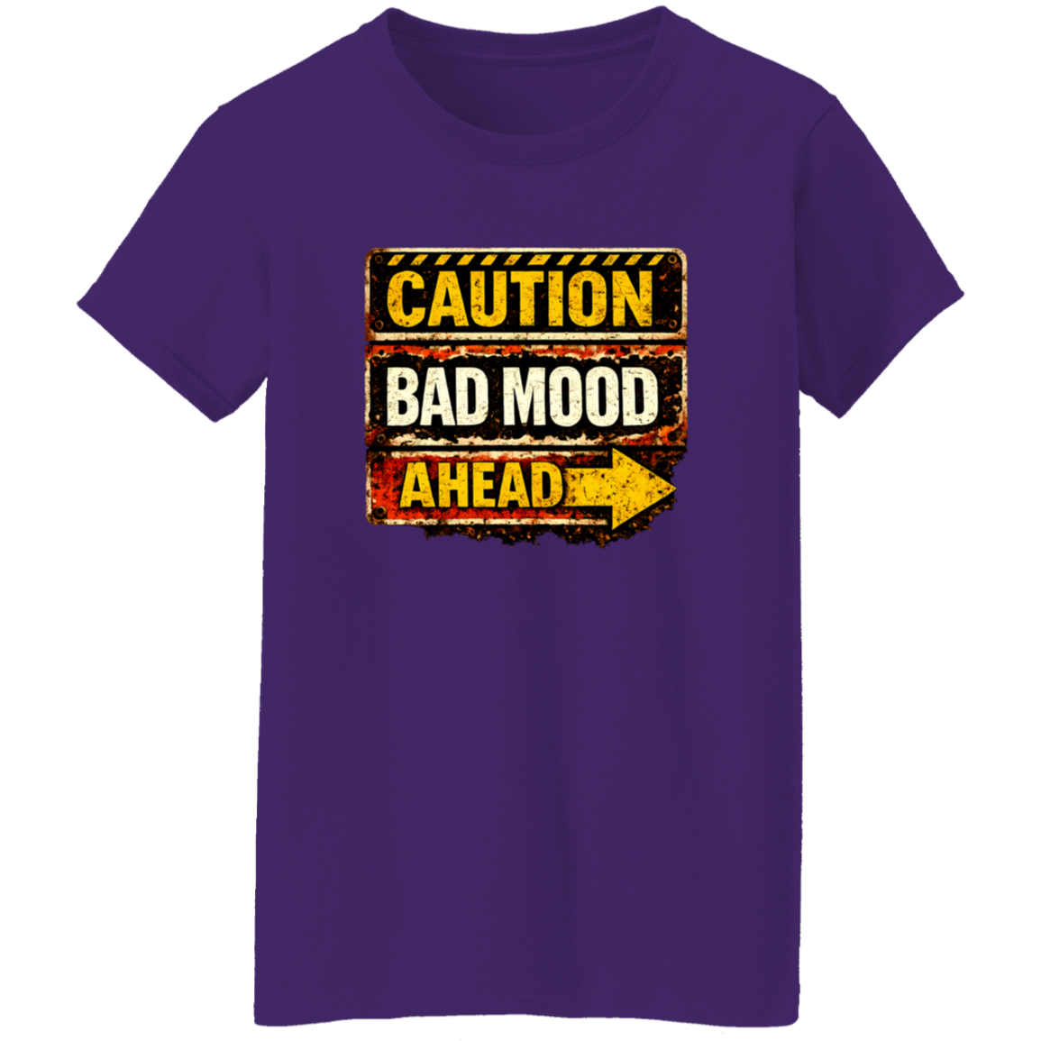 Danger Warning Shirt – Caution Bad Mood Ahead Warning Graphic | VoltShirts Danger Warning Shirt – Caution Bad Mood Ahead Warning Graphic - Image 10