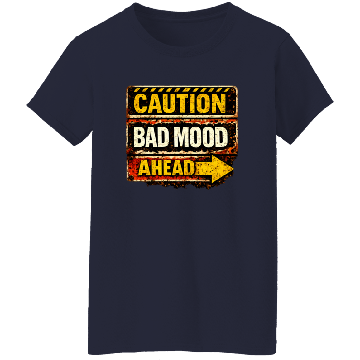 Danger Warning Shirt – Caution Bad Mood Ahead Warning Graphic | VoltShirts Danger Warning Shirt – Caution Bad Mood Ahead Warning Graphic - Image 7