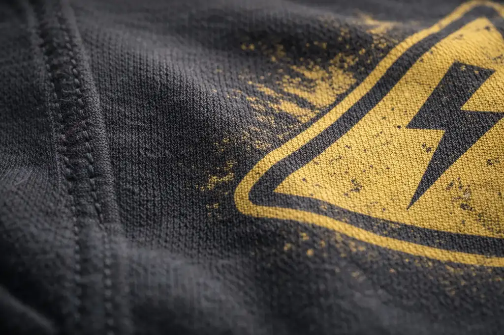 close up of soft cotton electrician shirt fabric texture 