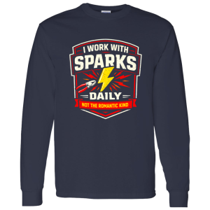 Funny Electrician Shirt – I Work With Sparks Daily | VoltShirts redirect04162026070430 3 VoltShirts