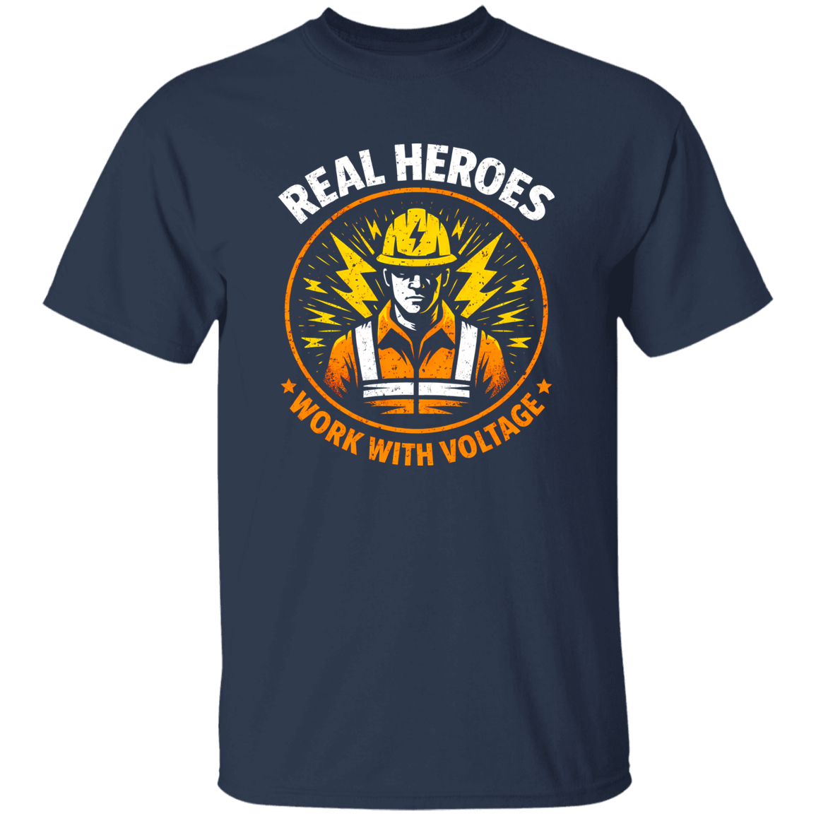 Funny Electrician Shirt – Real Heroes Work With Voltage | VoltShirts Funny Electrician Shirt – Real Heroes Work With Voltage - Image 5