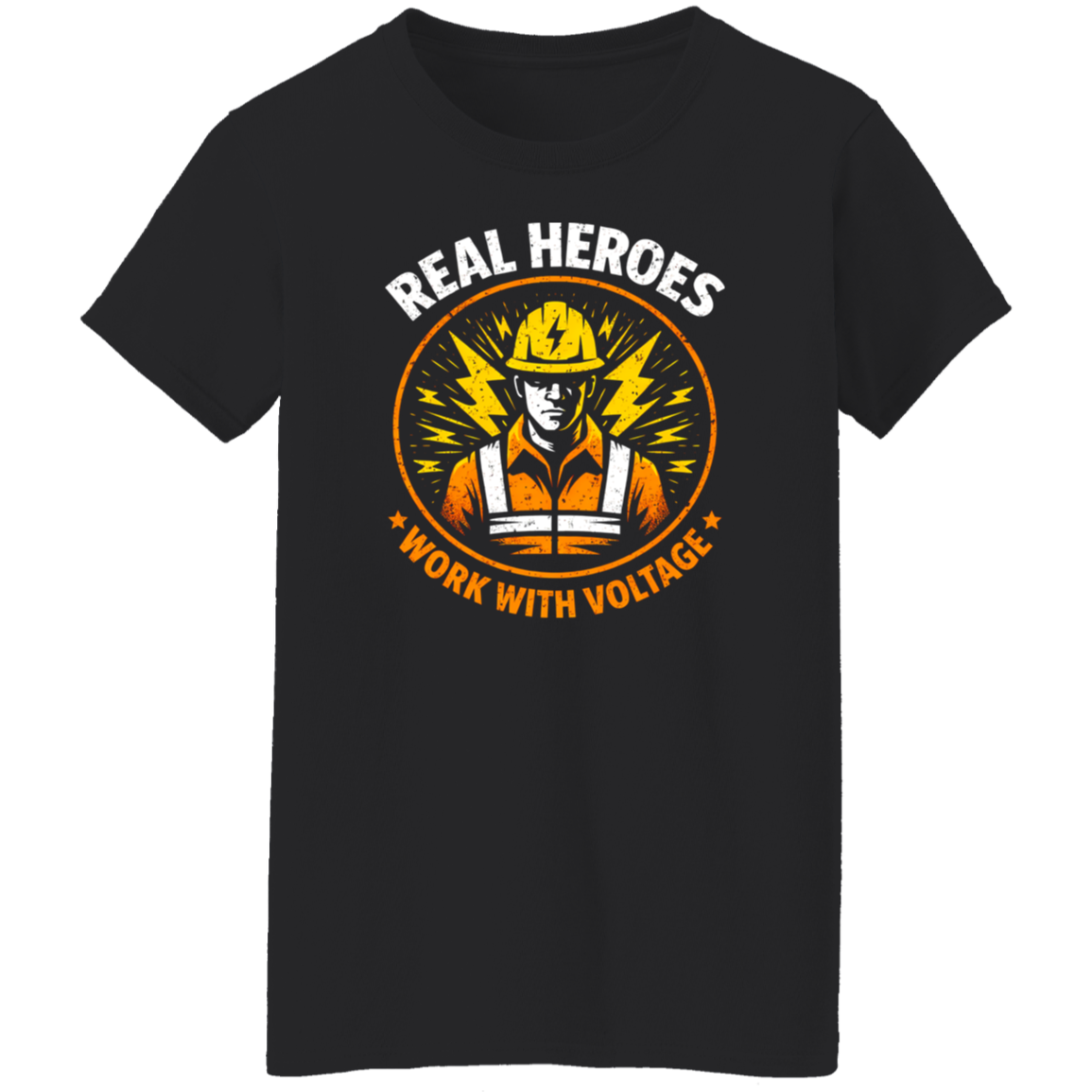 Funny Electrician Shirt – Real Heroes Work With Voltage | VoltShirts Funny Electrician Shirt – Real Heroes Work With Voltage - Image 7