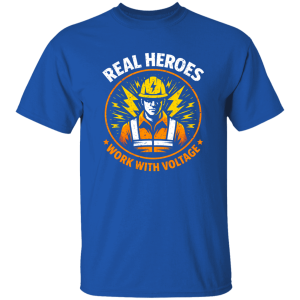 Funny Electrician Shirt – Real Heroes Work With Voltage | VoltShirts redirect04162026070447 VoltShirts