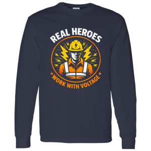 Funny Electrician Shirt – Real Heroes Work With Voltage | VoltShirts redirect04162026070449 VoltShirts