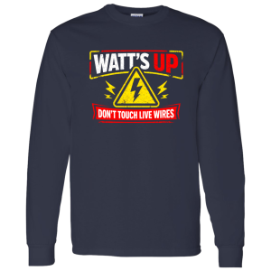Electrician Shirt – Watt’s Up Don’t Touch Live Wires Humor Tee | VoltShirts redirect04162026220409 6 VoltShirts