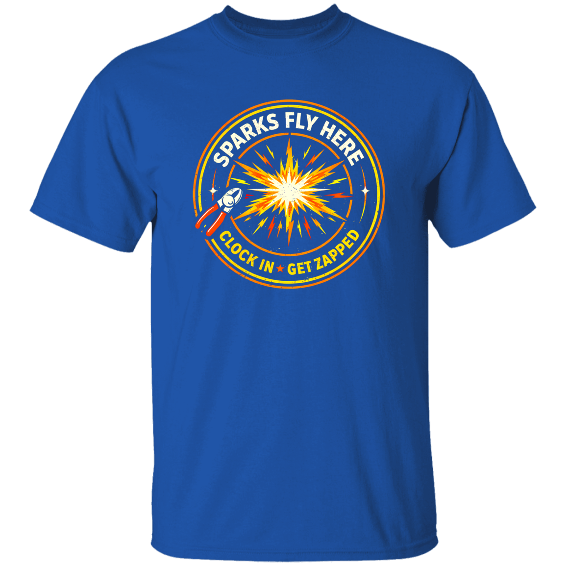 Sparks Fly On The Job – Electrician Graphic Tee | VoltShirts Sparks Fly On The Job – Electrician Graphic Tee - Image 6