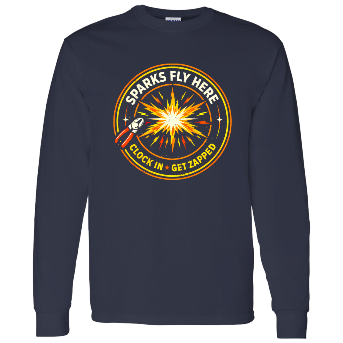 Sparks Fly On The Job – Electrician Graphic Tee | VoltShirts Sparks Fly On The Job – Electrician Graphic Tee - Image 12