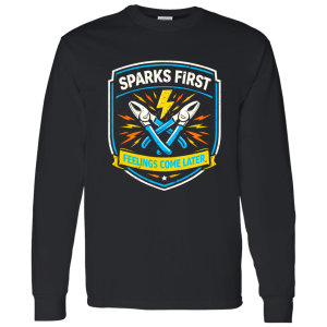 Sparks First Feelings Later – Electrician Humor Work Shirt | VoltShirts redirect04162026220422 2 VoltShirts