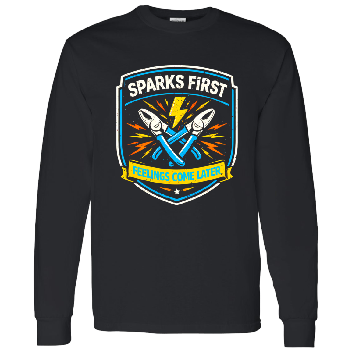 Sparks First Feelings Later – Electrician Humor Work Shirt | VoltShirts Sparks First Feelings Later – Electrician Humor Work Shirt - Image 11