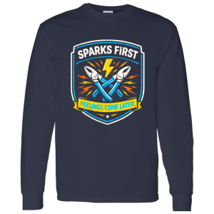 Sparks First Feelings Later – Electrician Humor Work Shirt | VoltShirts redirect04162026220422 3 VoltShirts