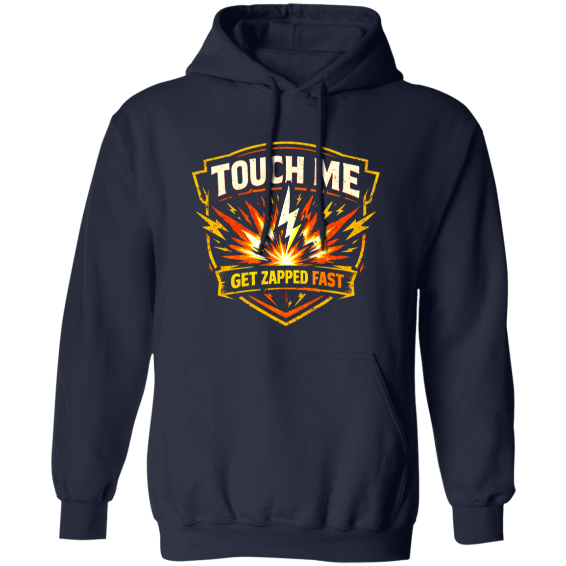 Touch Me Get Zapped Fast Electrician Warning Tee | VoltShirts Touch Me Get Zapped Fast Electrician Warning Tee - Image 2
