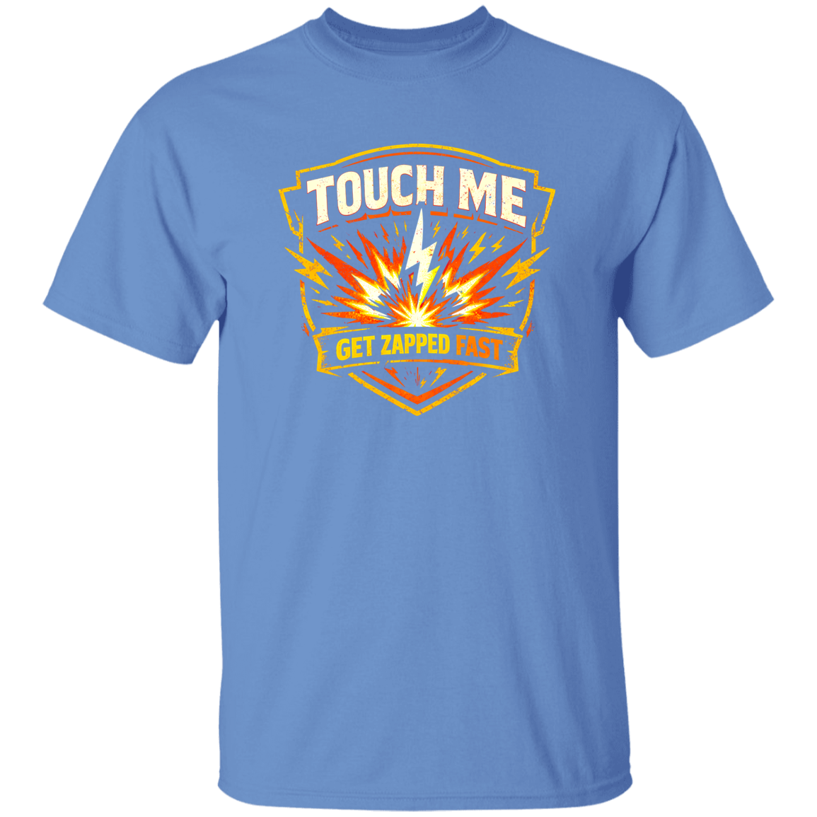 Touch Me Get Zapped Fast Electrician Warning Tee | VoltShirts Touch Me Get Zapped Fast Electrician Warning Tee - Image 4
