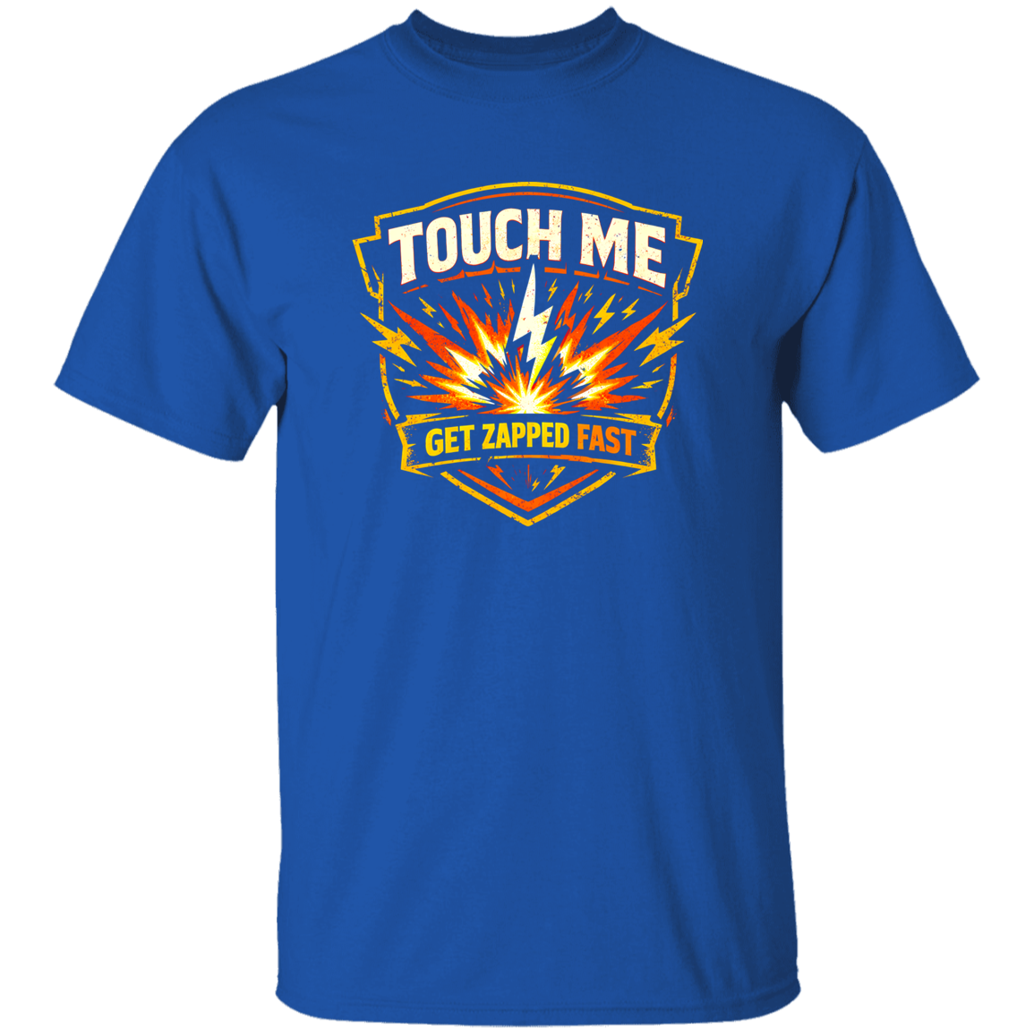 Touch Me Get Zapped Fast Electrician Warning Tee | VoltShirts Touch Me Get Zapped Fast Electrician Warning Tee - Image 6