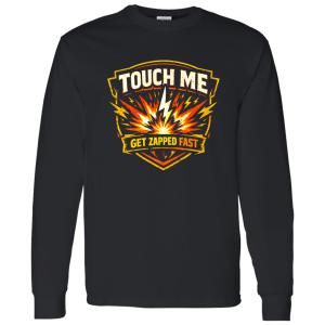 Touch Me Get Zapped Fast Electrician Warning Tee | VoltShirts redirect04162026220428 1 VoltShirts