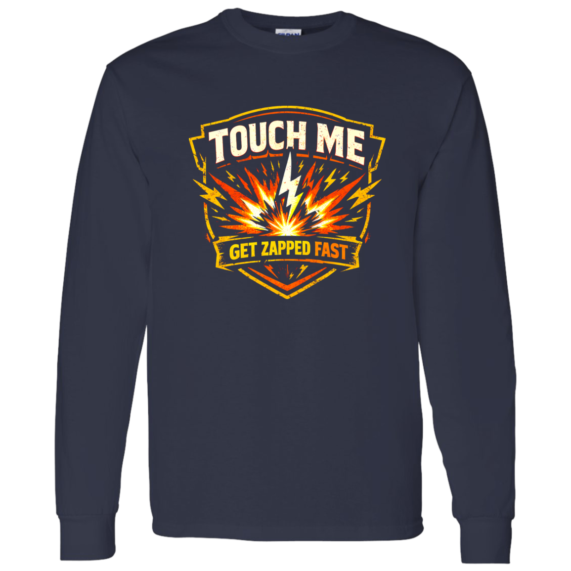 Touch Me Get Zapped Fast Electrician Warning Tee | VoltShirts Touch Me Get Zapped Fast Electrician Warning Tee - Image 12