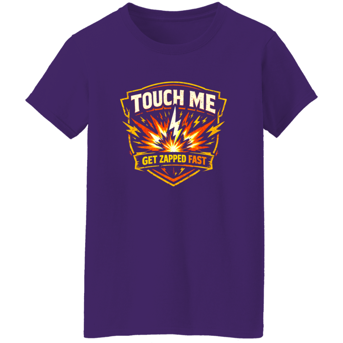 Touch Me Get Zapped Fast Electrician Warning Tee | VoltShirts Touch Me Get Zapped Fast Electrician Warning Tee - Image 10